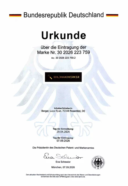 Eingetragene Marke – Deutsches Patent- und Markenamt · Nr. 30 2026 223 759